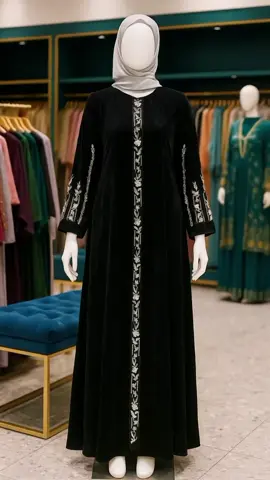 Gamis Amanda Munaya Bordir Bunga Rayon 