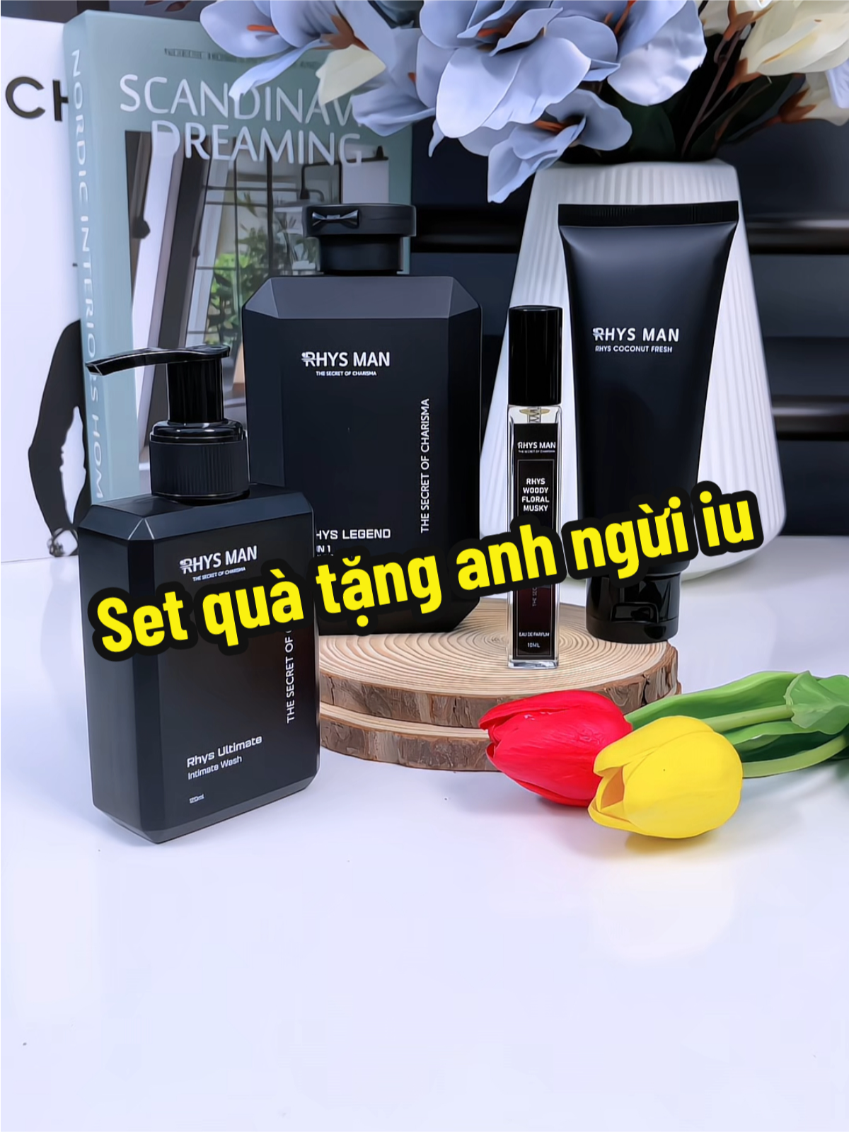 Tặng anh người yêu set siu thơm này chưa các chị gái #quatang #quatangbantrai #quatangsinhnhat #rhysman #combonamtinh