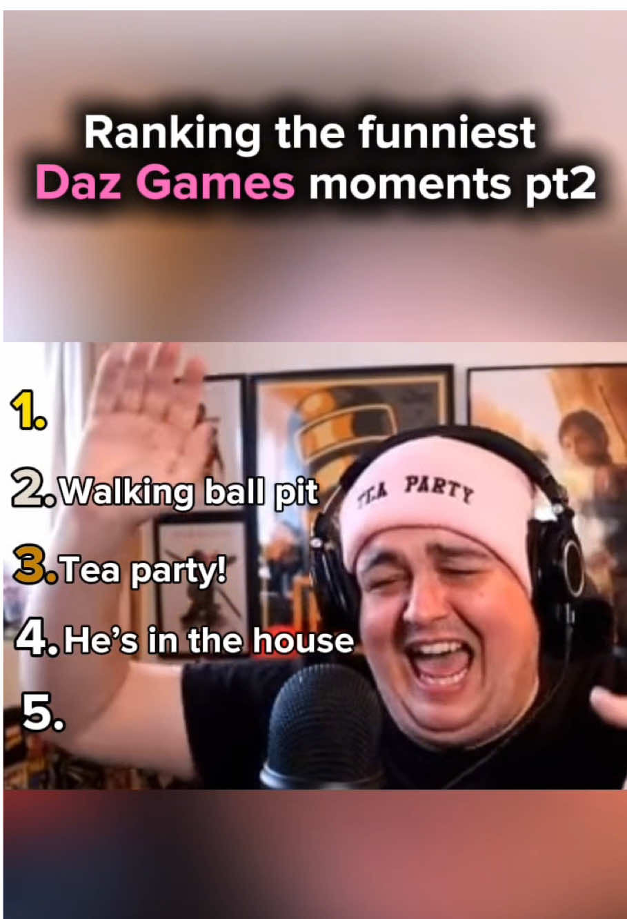 Daz is such a legend pt2 #dazgames #daz #top5 #funnymoments #teaparty 