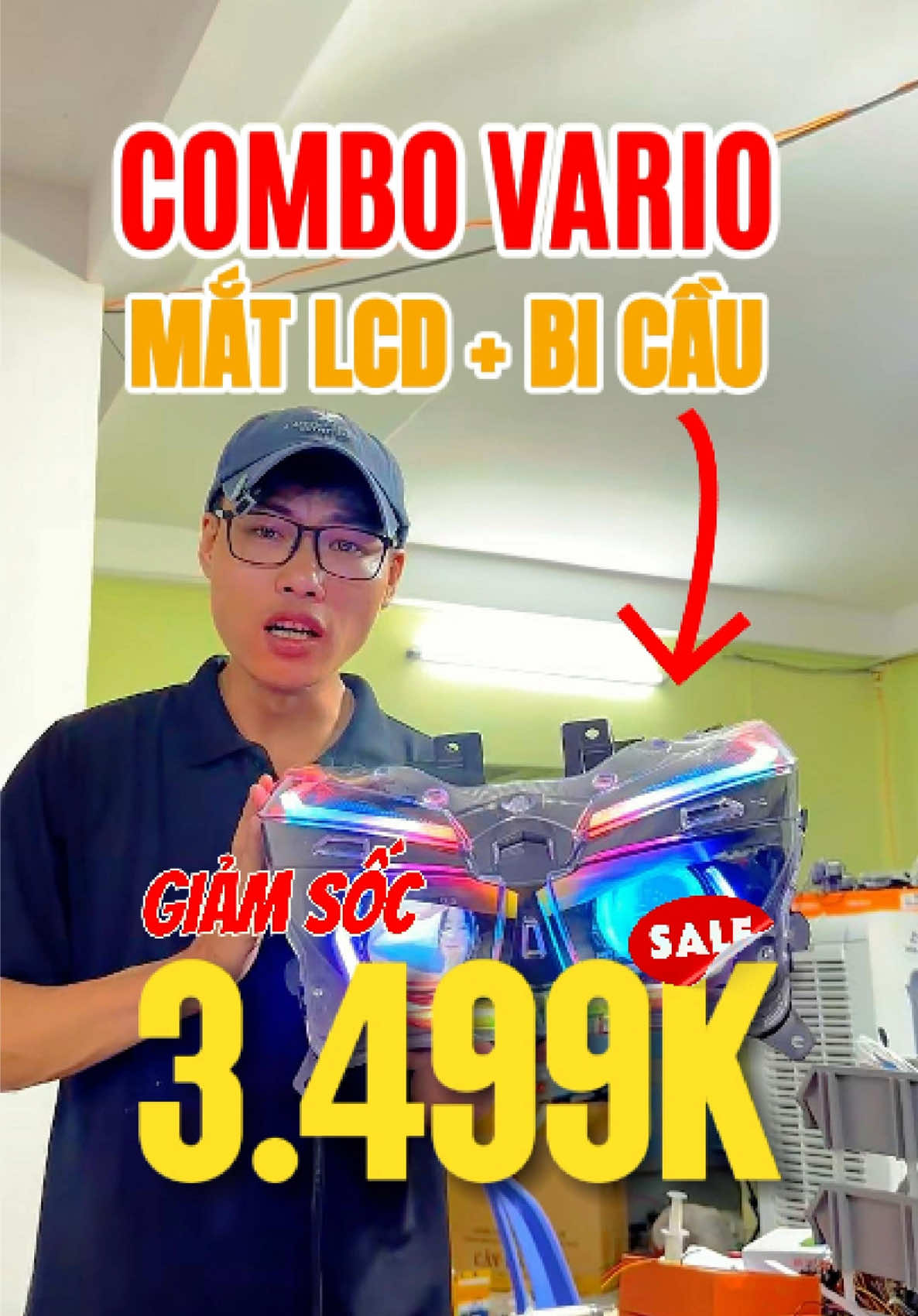 Anh em nhà Vario đâu rồi?! 😎 siêu phẩm bi LCD cho anh em chơi đây ✅ #dpauto #xuhuong #trending #vario #lcd 