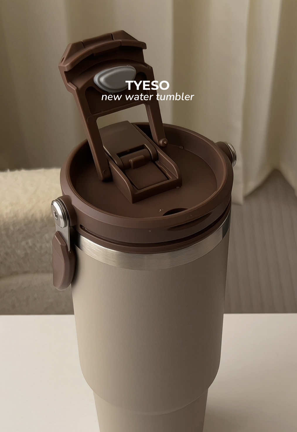 and it's brown 🤎 #tyeso #tyesotumbler #insulatedtumbler #tumbler #watertumbler 