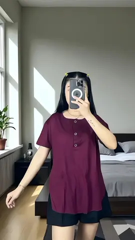 Atasan Oneck Oversize Button/ Atasan wanita oversize best seller  #Atasanwanita  #Atasankaos 