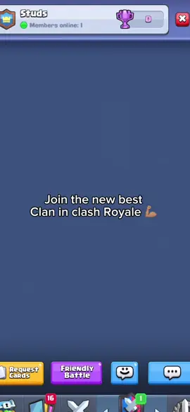 Join upppp #clashroyale #studs #bigdawg #clashroyaleclan #fyp 