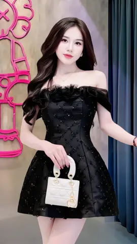 Váy kim sa dự tiệc dáng ngắn sang chảnh đính kết hoa ngực #viral #xuhuong #vayxinh #vayditiec #vaydutiecsangchanh 