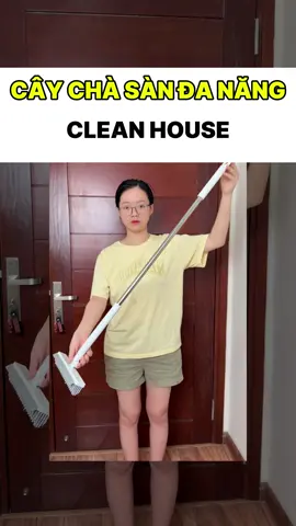 Từ ngày có cây chà sàn này, việc lau dọn nhà cửa nhàn hẳn luôn 🧹 Cán dài chắc chắn, chà tới đâu sạch tới đó. #caychasansach #dungculamvesinh #veSinhNhaCua #lythichreview 