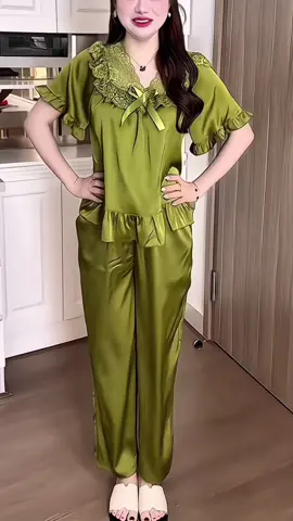 Bộ lụa quần dài tiếu thư. Mắc nhà#donguxinh #dobomacnha #dobotieuthu #thoitrangnu #xuhuongtiktok