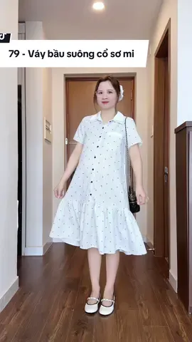 Một outfit mặc đi làm đi chơi đỡ phải nghĩ phối gì #vaybau #vaybauxinh #mebau #mevabe #kaityphuong  