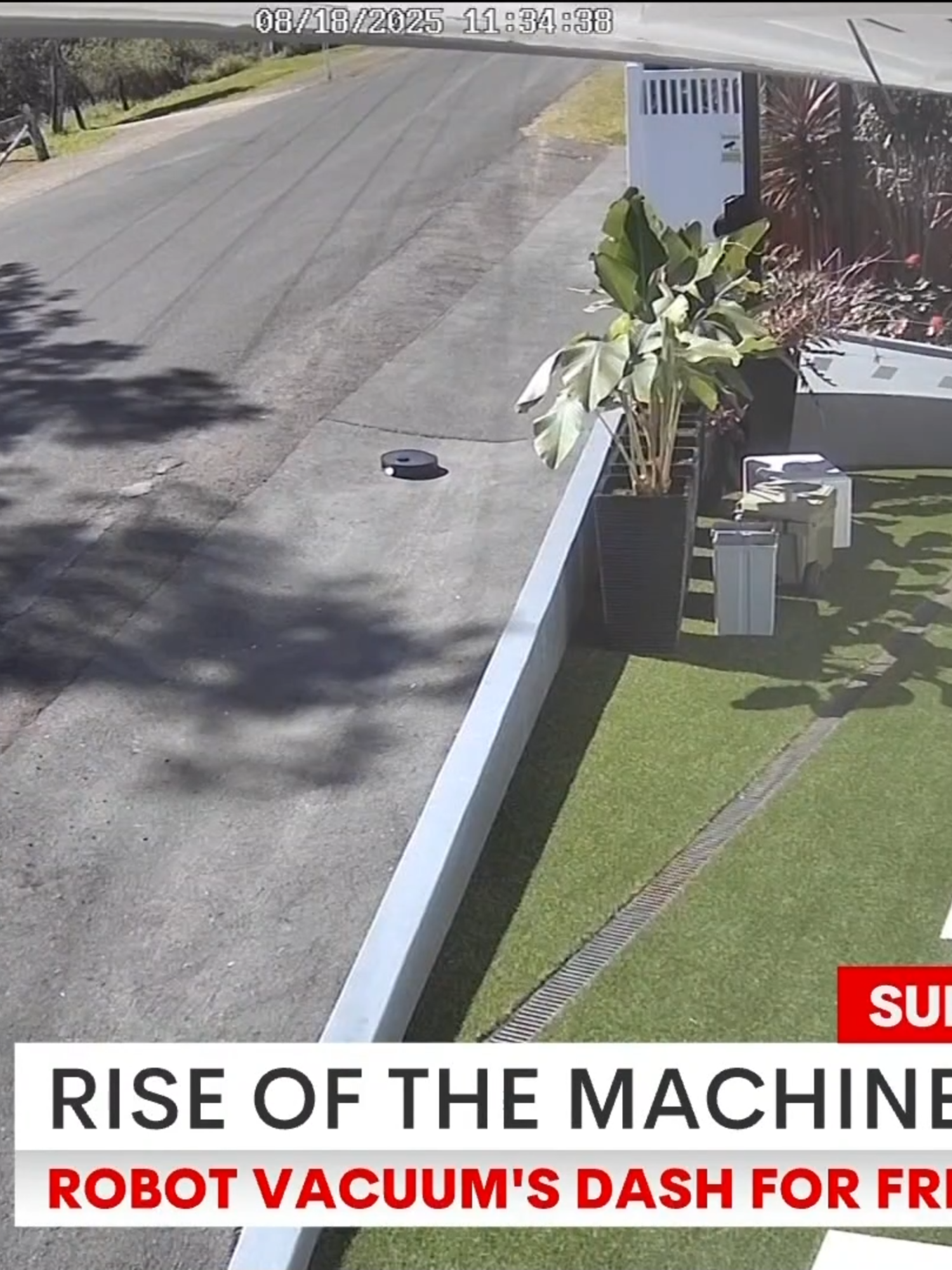 A robot vacuum has made a dash for freedom from a home in Queensland. #7NEWS