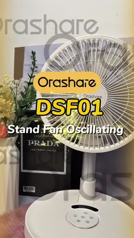 Stay cool with the Orashare DSF01: Adjustable, stable, and perfect for refreshing breeze all day! #orasharelifestyle #Standfan #ordernow #fyp 