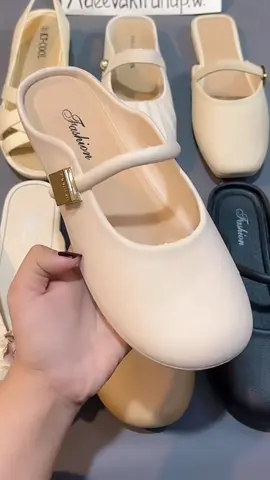 Sepatu Flat Shoes Beige Wanita #sandalwanita #sandalkekinian #sandalpremium #fyp 