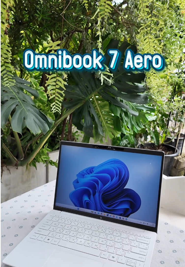 ทำงานได้ทุกที่ พกพาง่าย น้ำหนักเบา ต้องOmnibook 7 Aero เลย 😍 แถมซื้อตอนนี้ มีของแถมให้อีกเพียบ‼️👩🏻‍💻 #hp #hpthailand #laptop #omnibook #โน๊ตบุ๊คน่าใช้2025 