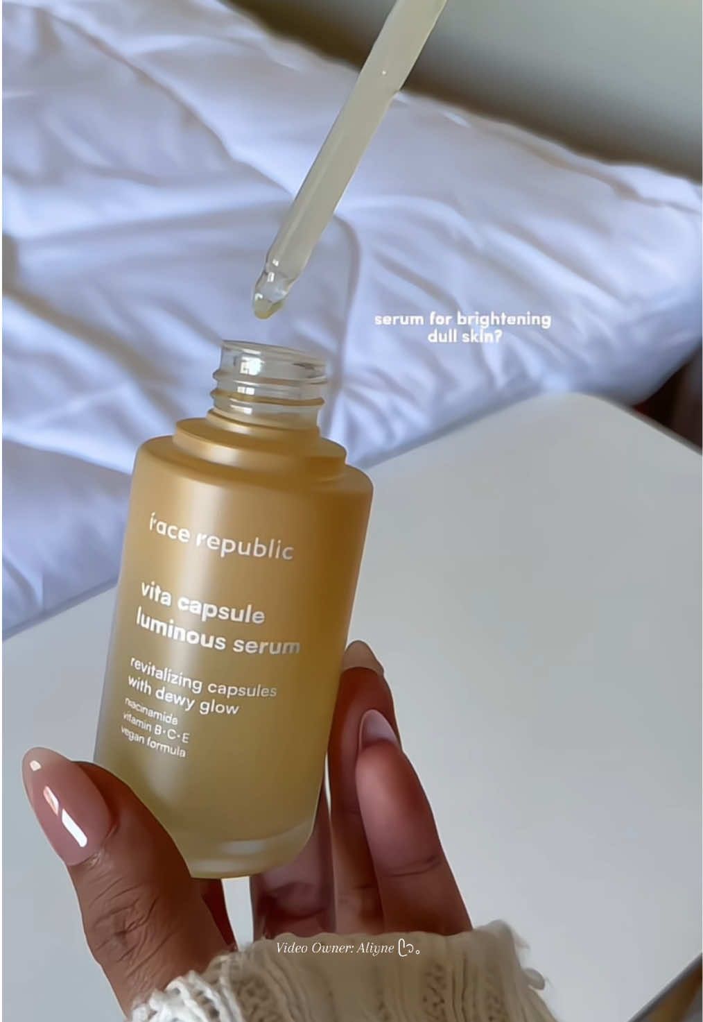achieving luminous skin with @Face Republic Philippines vita capsule serum✨ #serum #facerepublic #vitacapsuleluminousserum #luminousserum #vitamiccserum #niacinamideserum #facerepublicserum #skincare #skincareroutine #fyp 