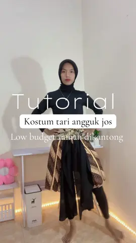 Tutorial bikin kostum tari angguk jos low budget ramah dikantong cuma pakai 2 kain jarik dan 1 pasmina/ selendang #kostumtari #kostumnari #kostumpentas #styling #tutorial #kainjarik #tutorialstyle 
