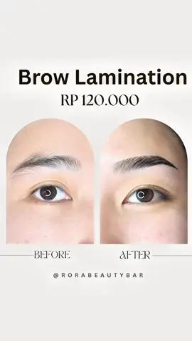 Brow Lamination ✨ Booking and reserved at Rora Beauty Bar😍 #browlamination #browntiktok #rorabeautybar #yfpシforyou #books 