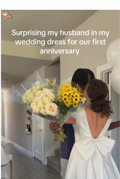 The sweetest reaction& #foryoupage #fyp #reaction #weddingdress #priceless #fypp #husbandsreaction