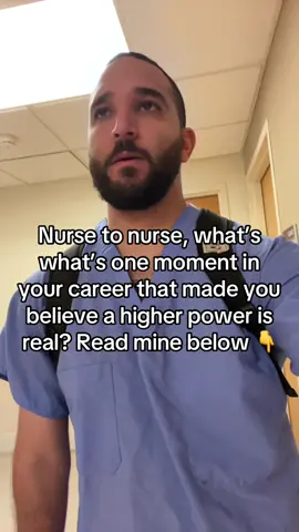 We had a trauma patient, flatline for 20 minutes. Doc was about to call it when the monitor jumped. Strong pulse. He survived. Later he told us he remembered floating above the room, describing details he couldn’t have known. That’s the day I knew a higher power is real #nursetok #nursetiktok #nurselife #nurse #nursesoftiktok    
