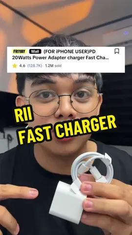 Grabe yung #charger ni #rii #fastcharger #riifastcharging #iphonecharger
