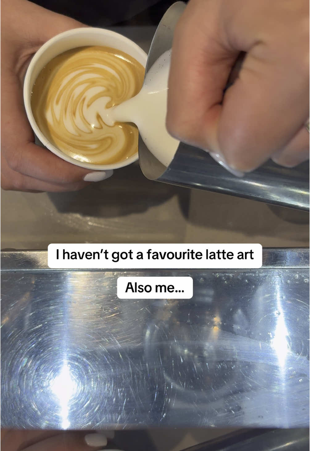 Me and my Rosettas during barista simulator #campos #latteart #blatchfordskitchen #barista 