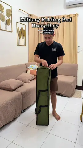 Heavy duty folding bed! Subrong tibay #foldingbed #heavydutyfoldingbed #militarybed #heavyduty #foyour #fyp 