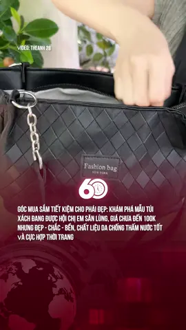 Túi xách nữ túi tote da thời trang dập vân ô trám #theanh28 #tuixach #tuixachnu #tuixachdep #60giay 