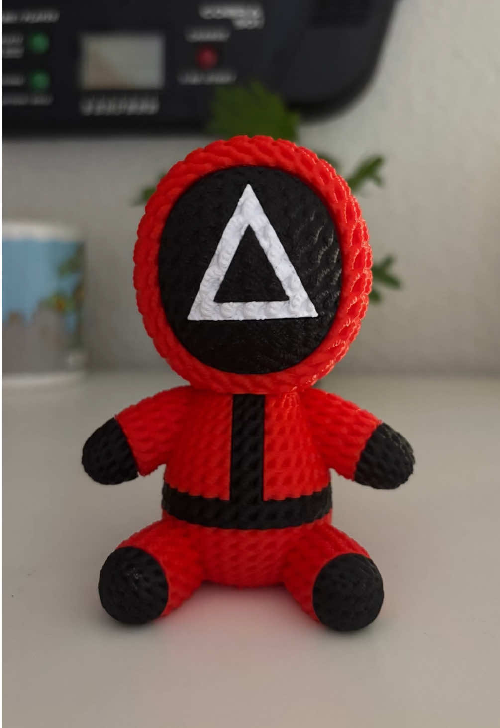 ✨ ¡Impresión 3D con efecto crochet! 🧵 Hoy traigo esta pieza inspirada en El Juego del Calamar 👀 Comenta CALAMAR y te envío el enlace del archivo 🙂 @Makerworld  #Impresion3D #3DPrinting #crochet #juegodelcalamar #SquidGame     