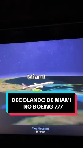 Decolando de Miami no Boeing 777, conhecido como big foot (pezão). #mamaepiloto #b777 #decolagem #tatipiloto #medodevoar