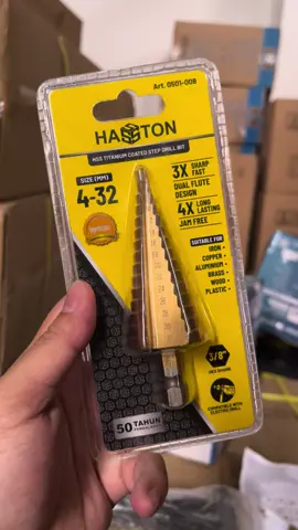 Mata bor step pagoda besi pvc kayu aluminium 4-32mm HASSTON #mataborstepdrill #mataborsteppagoda #mataborstep #mataborstepdrilltitanium #mataborpagoda #mataborpagodakerucut #mataborpagodahsstitanium #hasston #fyp #fypシ゚viral #fypage #fypp #fypシ゚ #hasstonprohex #hasstonkerjaanjadisimpel #klaten #mataborbesi #mataborkayu #mataboraluminium 