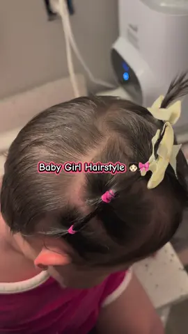I swear I try for straight lines but she moves so much 😩 #girlmom #babygirl #fyp #girlhairstyle 