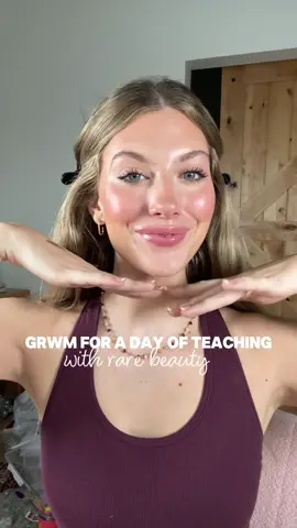 gifted by rare beauty 🤍 one of my all time favorite brands. 🍒✨✏️🫧 @Rare Beauty @sephora #rarebeauty #sephora #rarebeautymakeup #easymakeup #teachersoftiktok 