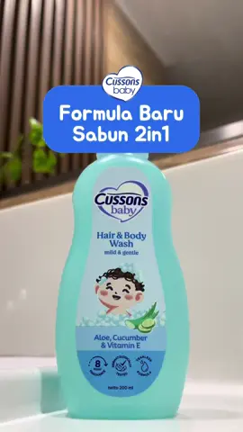 Sabun bayi 2in1 dengan formula baru yang cocok untuk kulit dan rambut si Kecil!🤗   #CussonsBaby #sabunbayi #kemasanbaru #skincarebayi #MomTok
