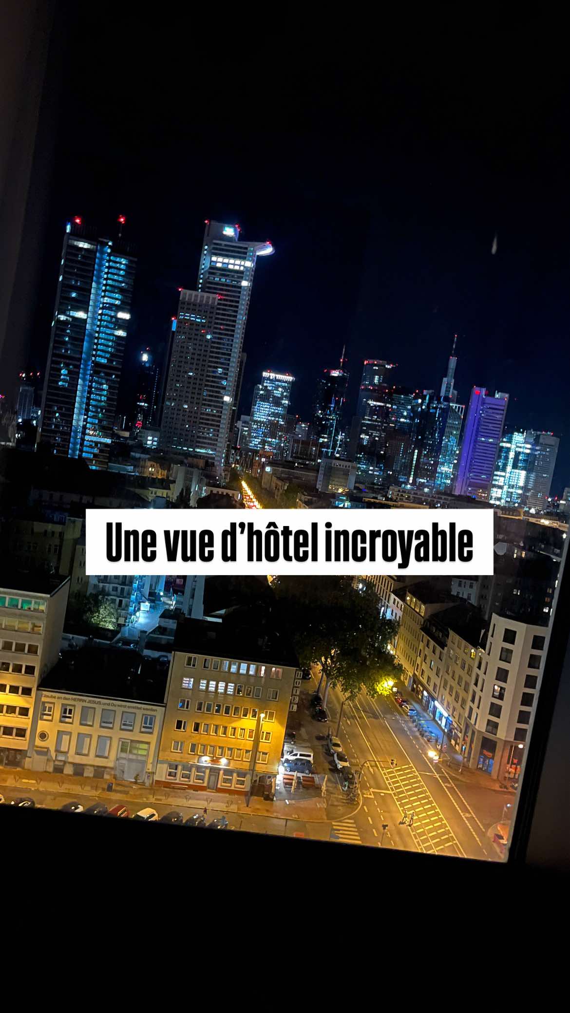 📍View Frankfurt  Hôtel 10/10 😍 #view #viewhotel #night #roomnight #ffm 