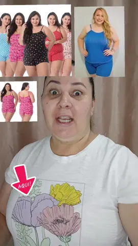 Kit 5 Pijamas Baby Doll Plus Sise Microfibra  do 46 ão 50 o preço incrível #Aqui  #PijamasPlusSize #KitPijamas #ModaIntima #ModaFeminina          