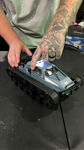 This RC tank is WILD. Honestly didn’t think I’d have as much fun as I would with this tank, especially for the price. It comes completely ready to run, way faster then expected, can 360 like wild, a pretty bright light bar, and has Gullwing doors. Something a bit different but still a ton of fun. #rctank #radiocontrol #remotecontrol #rccrawler #rc