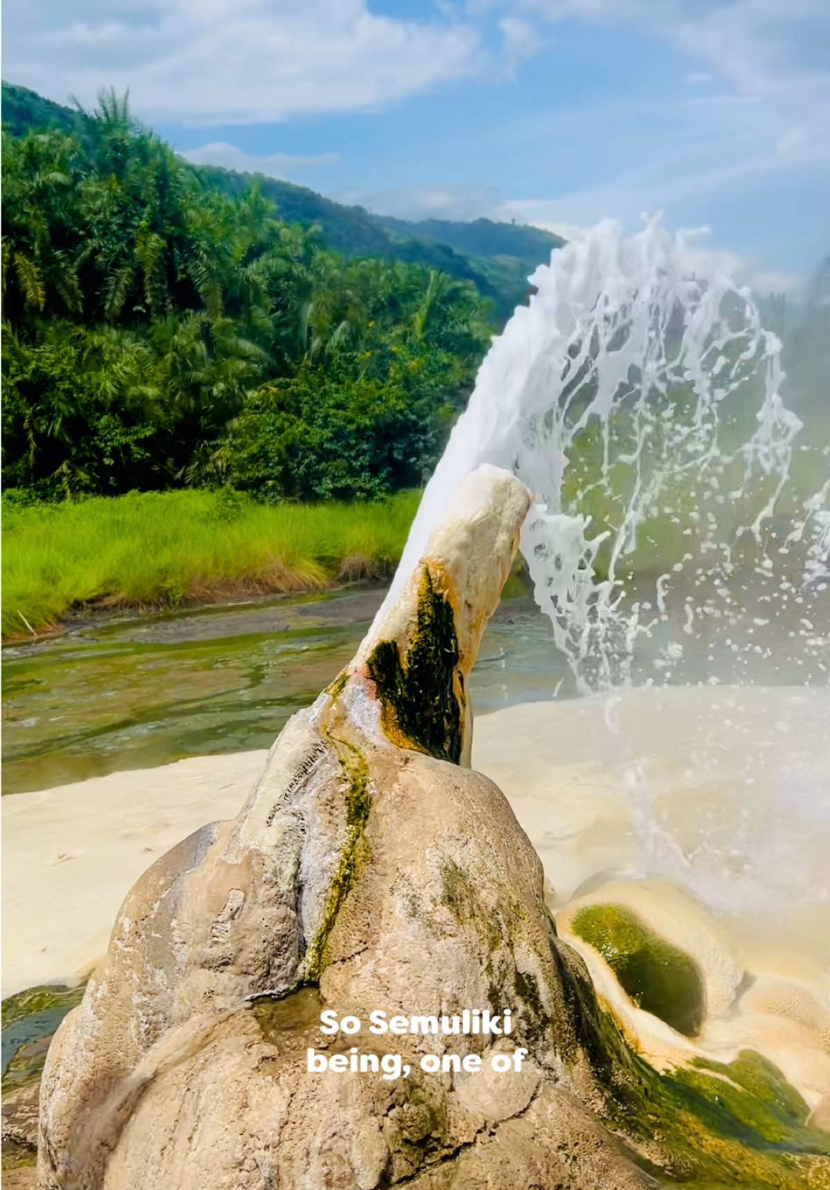 Sempaya hot springs in semuliki National Park in Uganda.  #traveltiktok #travel #uganda #ugandatiktokers  #creatorsearchinsights 