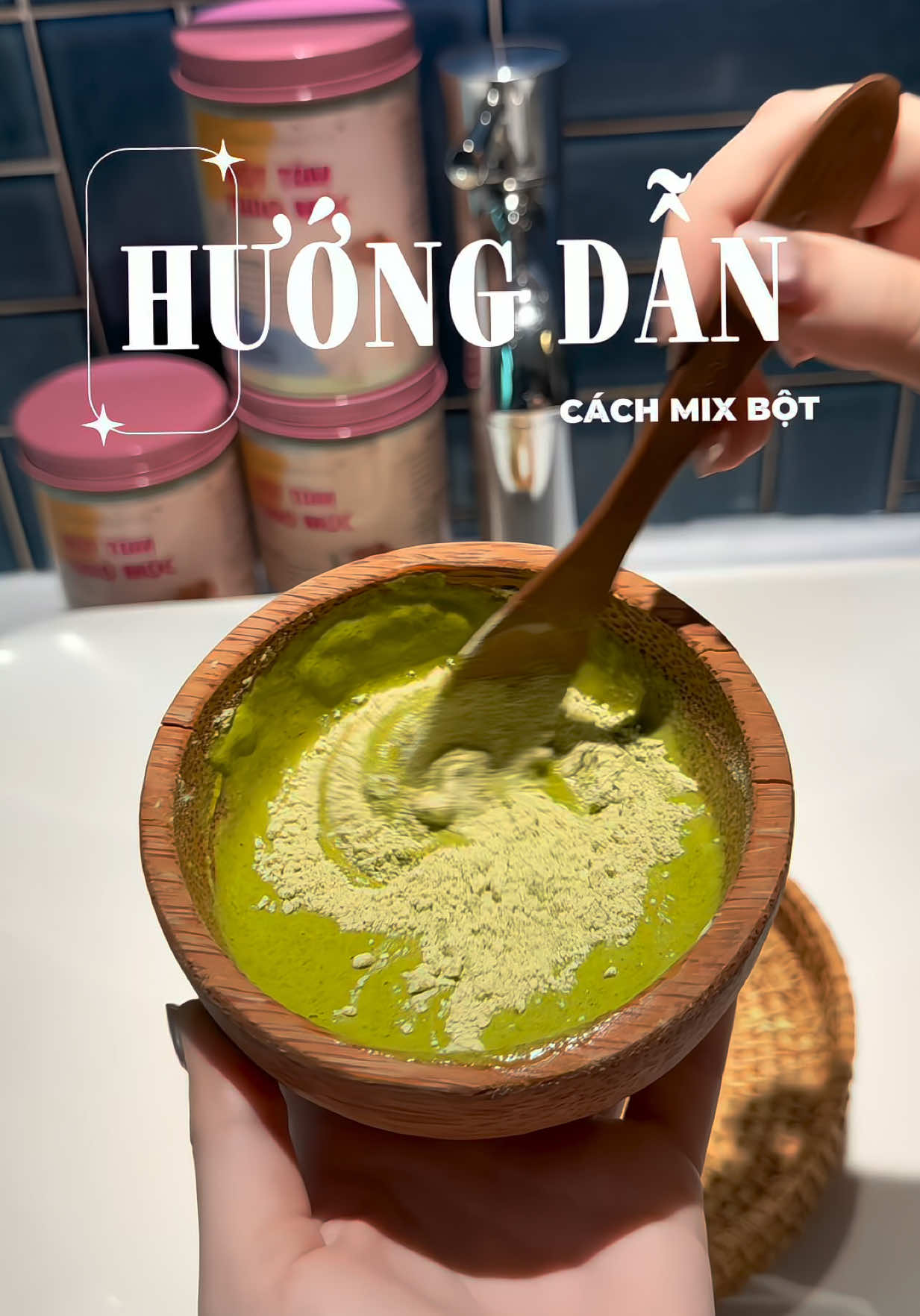 Cách mix bột chuẩn công thức trắng da ✨🫧🙌 #bottamtrangthaomoc #nhacami #camicosmetic #trangda #botthiennhien 