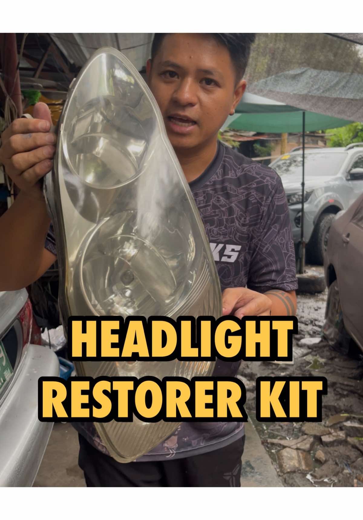 Ito ang pinaka mabilis na way para mag restore ng malabong headlights ng motor o sasakyan mo #headlight #headlightrestoration #headlightrestorer #headlightrestorationkit #restorationkit 