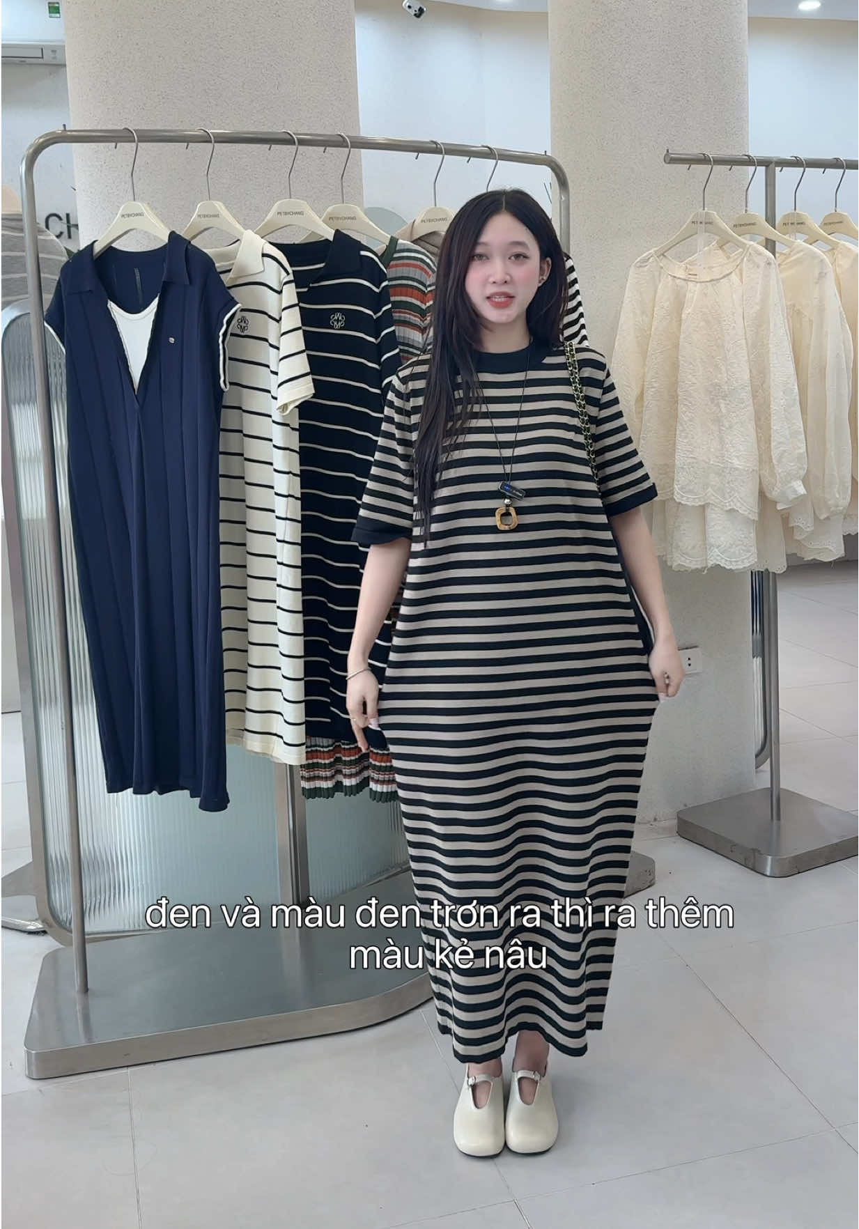 Váy len mongtoghi dáng dài đúng ý các nàng đây nha #goclamdep #reviewlamdep #vaylen #fyp #vaybauxinh 