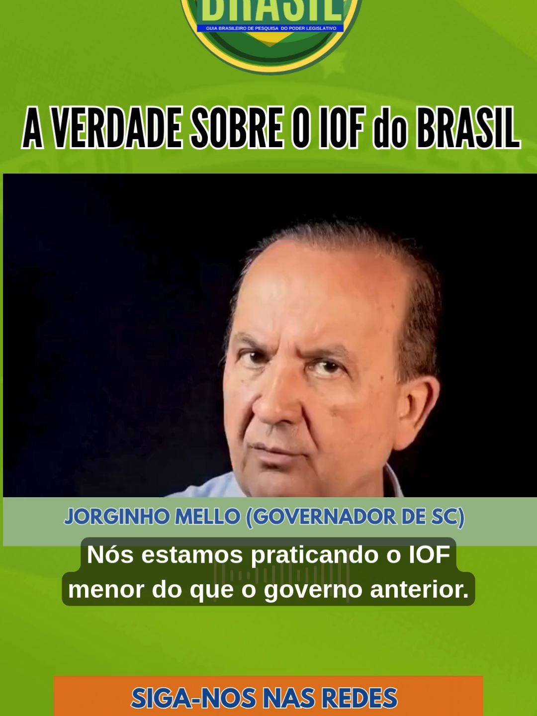 @jorginhomello.sc (GOVERNADOR de SC) falando A VERDADE SOBRE O IOF do BRASIL! #parlamentarbr #parlamentar #politica #politicatiktok