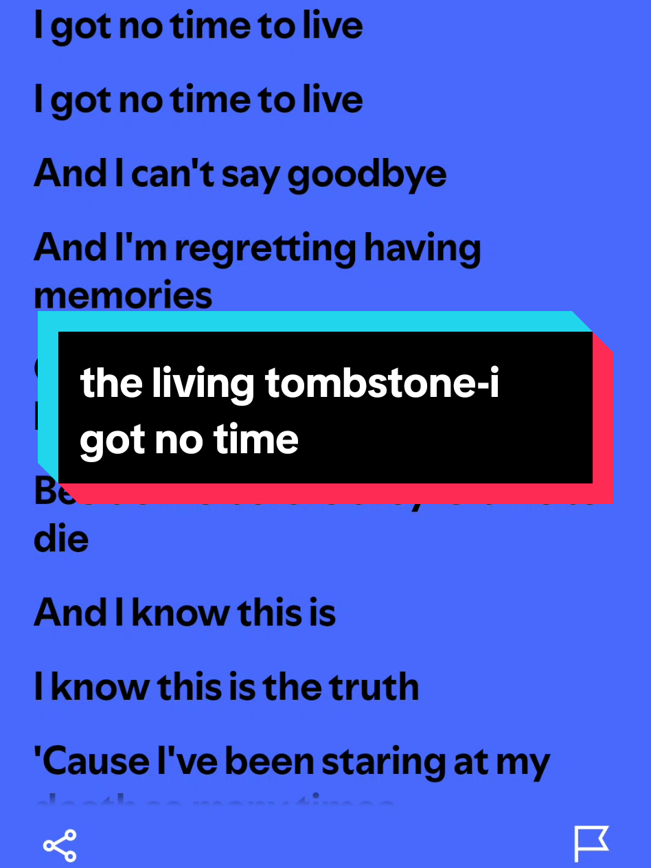 the living tombstone-i got no time #thelivingtombstone #igotnotime #lyrics #lyricsvideo #song 