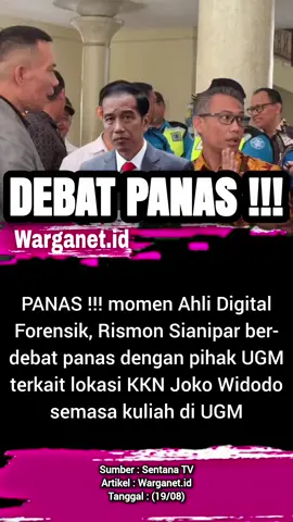 Debat panas Rismon Sianipar dan pihak UGM. 19/08 #rismon #ugm #kkn #ijazah #ijazahpalsu 