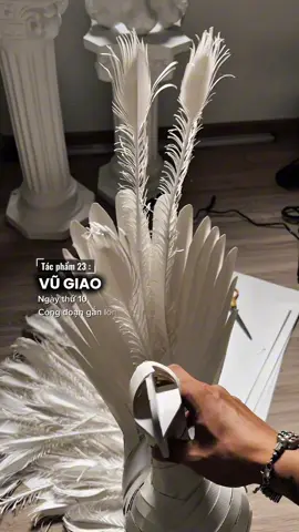 “ Vũ Giao “ là tên của tác phẩm sắp ra mắt này . Có ai đoán được ý nghĩa của nó không ??? #decoration #mohinh #trangtri #handmade #display 