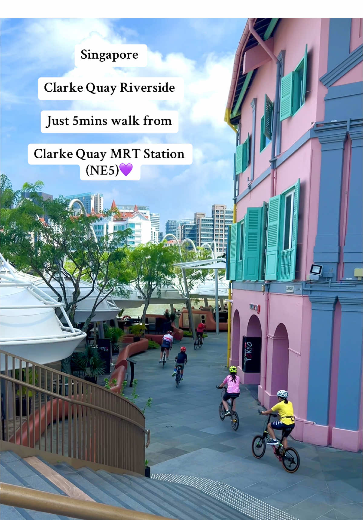 🩷🍁ရောင်စုံခြယ်တိုက်ငယ်​လေး​တွေနဲ့ Clarke Quay🫕 🍂………………………………..……………………………………🍂 City hall တဝိုက်မှာ ရှိတာမို့ ရင်းနှီးနေကြဖြစ်တဲ့​နေရာ​လေးဖြစ်တဲ့Clarke Quay ဟာ မြစ်ကမ်းဘေးမှာ တည်ရှိတဲ့ အ​ေရာင်စုံအလှတိုက်တွေနဲ့ အသက်ဝင်နေရာတစ်ခုဖြစ်ပါတယ်။Clarke Quay မှာ ရောင်စုံ အလှမီး​တွေနဲ့ ဖျော်ဖြေရေး များစွာ လှုပ်ရှားမှုတွေကြောင့် စင်္ကာပူရဲ့ နာမည်ကျော် nightlife spot အနက် တစ်ခုဖြစ်ပြီးညဘက်​မှာ ပိုပြီးနာမည်ကြီးပါတယ်။  🍂………………………………..……………………………………🍂 🍽️ စား​သောက်ဆိုင်​တွေ တစုတစည်းထဲရှိပြီး  “Clarke Quay ရဲ့ အဓိကကျဆုံးတခုက​တော့  အရှေ့တိုင်း၊ အနောက်တိုင်း အမျိုးစုံ အစားအစာတွေကို တ​နေရာထဲ အလွယ်တကူ ရနိုင်ပြီး အိမ်နီးချင်းနိုင်ငံအရသာတွေကစပြီး နိုင်ငံတကာ အရသာအထိ စုံလင်ပါတယ်။ မြစ်ထဲ Cruise 🚢  စီးရမဲ့​နေရာနဲ့ Mrt က​နေထွက်လာရမဲ့ လမ်းညွန်ကစ ပုံထဲအစုံလင် ထည့်ထား​ပေးပါတယ်​နော်။ 🍂………………………………..……………………………………🍂 City hall mrtက​နေ ပတ်လာလို့လဲ ရပါတယ်ဆို​ပေမဲ့ လမ်း​လျောက်ရမှာ ပျင်းတဲ့သူအတွက်​တော့ အောက်ကလမ်းညွန်အတိုင်း လာခဲ့ပါရှင်။ လမ်းညွန်   Nearest  Mrt က တော့ ခရမ်းလိုင်း  Clarke Quay MRT station Exit E (6mins)က​နေထွက်လာပြီး ကုန်တိုက်ရဲ့လမ်းကြားထဲက​နေဝင်လာရင်​ရောက်ပါပြီရှင်။ ကားလမ်းလဲ ကူးစရာမလိုပါဘူးရှင့် 🍂………………………………..……………………………………🍂 Note -ေန့ခင်းပိုင်း နေအရမ်းပူပါတယ်ရှင့် #Yeain vlog #ယိင်း #singapore #clarkequay #Cruise #sharing🌿 #citylife