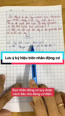 Chú ý ký hiệu này trên nhãn động cơ nếu bạn không muốn động cơ bị  đi xa nhá😂#motor #điện #diencongnghiep #thodien #kythuat 
