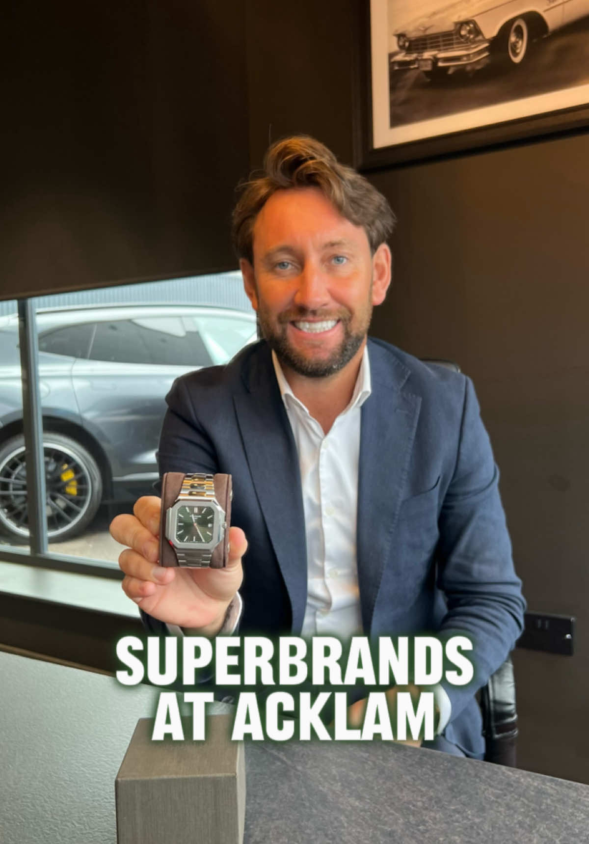 Superbrands at Acklam. Check this out ⌚️🏎️💨 #PatekPhillipe #AcklamCars