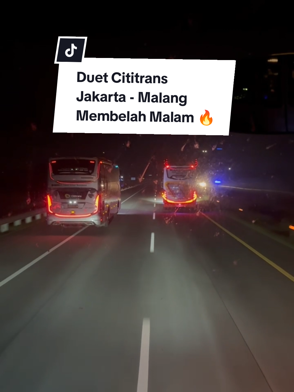Duet Cititrans  Jakarta - Malang Membelah Malam 🔥 #cititrans #pov #fyp #fypシ゚viral #vannyvabiola @cititransindo 