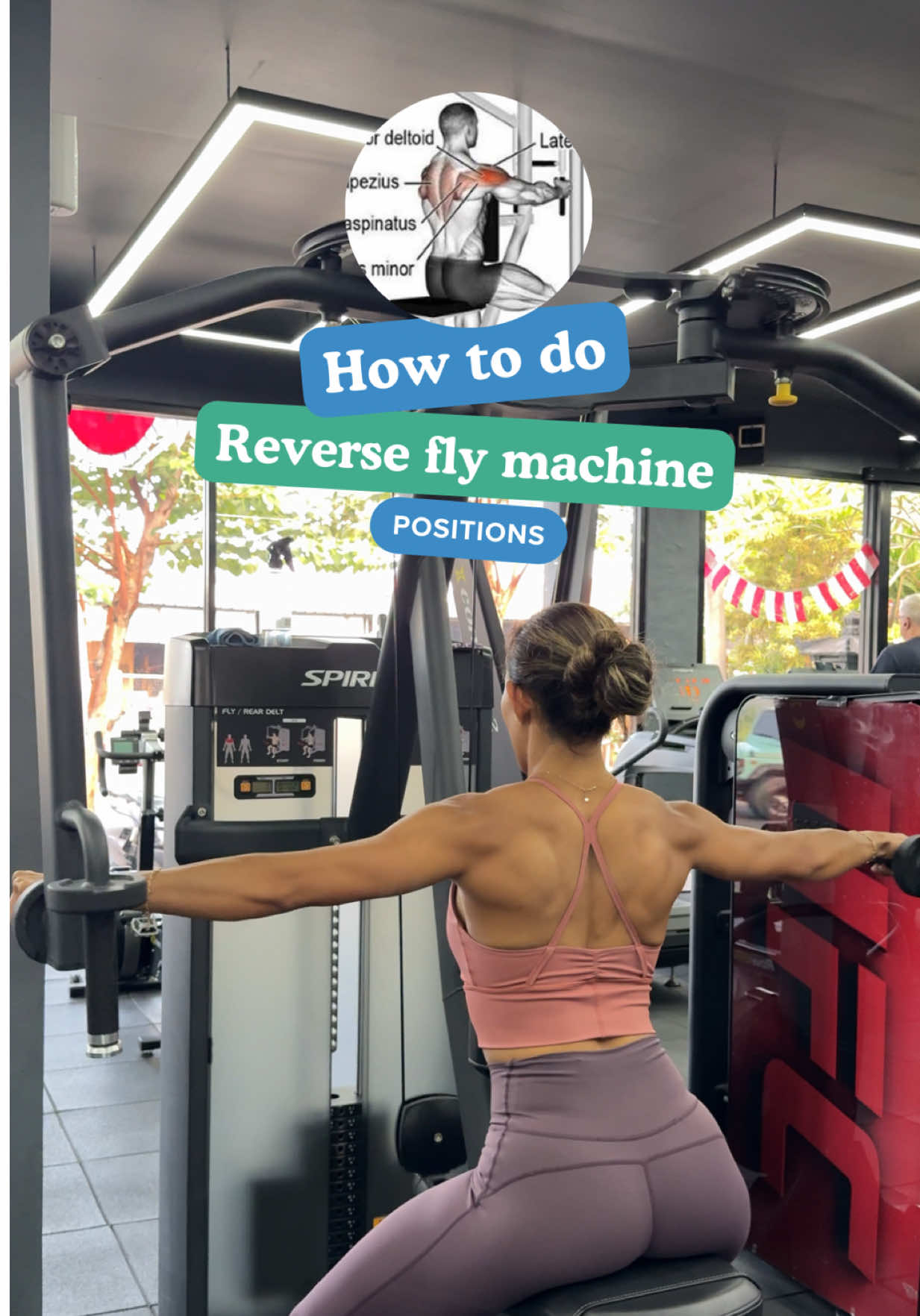 Want to build strong shoulders and improve posture? 💪 Here’s how to nail the Reverse Fly Machine: 1️⃣ Set the seat so your chest is level with the handles. 2️⃣ Keep a slight bend in your elbows, don’t lock them. 3️⃣ Focus on squeezing your shoulder blades together, not just moving your arms. 4️⃣ Control the movement—no rushing, feel the burn. It’s one of the best moves to target your rear delts and strengthen your upper back! 🔥 #fitnessbali #personaltrainerbali #baliworkout #gymtips #shoulderworkout      