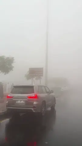 ما شاء الله اجوا ابهاء اليوم امطار وضباب ، ممشى الضباب ⛈️❄️📸 . #ضباب #ابها #امطار #لكزس570 #ممشى_الضباب
