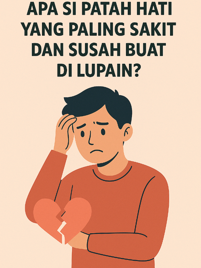 SEBUTKAN APA PATAH HATI YANG PERNAH KALIAN RASAIN!! --- patah hati yang sering orang² alami 1. Cinta pertama – karena jadi pengalaman emosional yang paling murni, biasanya membekas seumur hidup. 2. Dikhianati orang yang paling dipercaya – sakitnya bukan cuma soal cinta, tapi juga soal kepercayaan yang runtuh. 3. Berpisah saat masih sayang – misalnya harus putus karena keadaan, bukan karena udah nggak cinta lagi. 4. Hubungan yang udah direncanain masa depannya – ketika udah sampai tahap serius, tapi akhirnya gagal. 5. Kehilangan karena takdir (kematian/keadaan tak bisa dilawan) – ini biasanya meninggalkan luka yang dalam banget. Kadang, yang bikin susah bukan orangnya aja, tapi kenangan, kebiasaan, dan bayangan masa depan yang udah terlanjur dibangun bareng. #patahhati #edukasi #jjedukasi #4u #foryou 