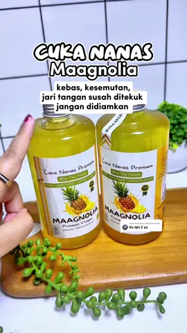 Membalas @ernitrirahmawati Cuka Nanas Maagnolia dapat 2 botol #cukananas #cuna #cukananaswithmother #cukananasmurah #maagnolia 