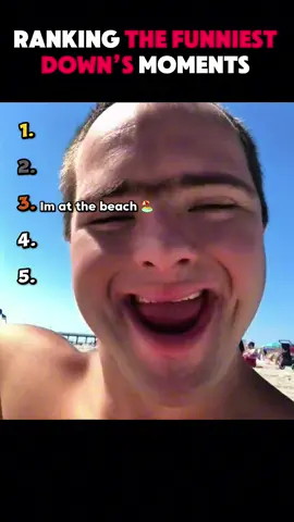 Im at the beach 🏖️😂#downsyndromerocks #frp #singing #funnyy #tiktokviral 